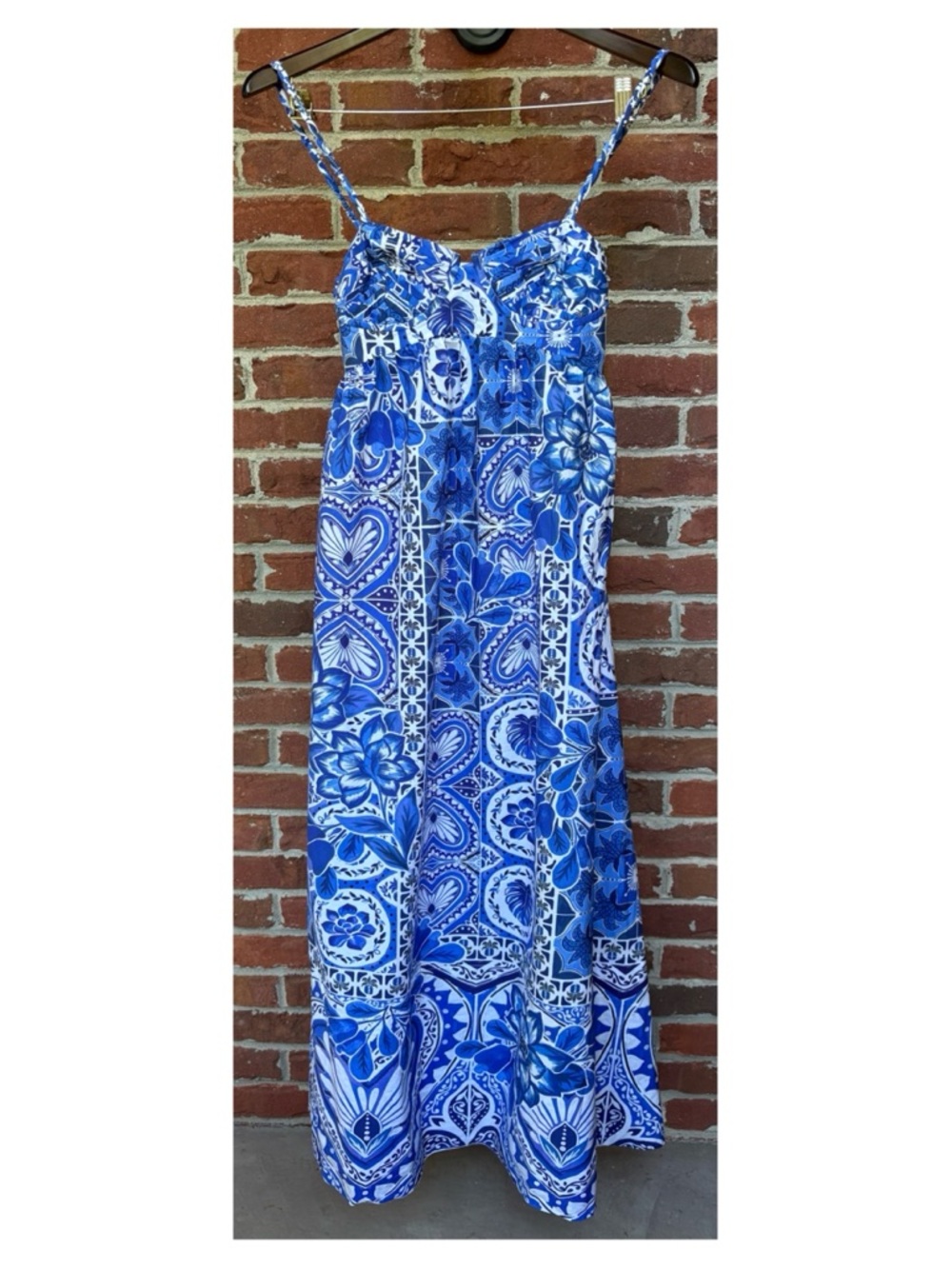FARM Rio Blue Printed Maxi Dress - Picture 8 of 16